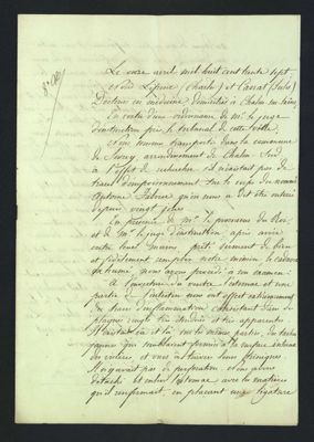 Rapport d'autopsie, affaire Marguerite Berthenet (2 U 142, 1837) Page 1/5