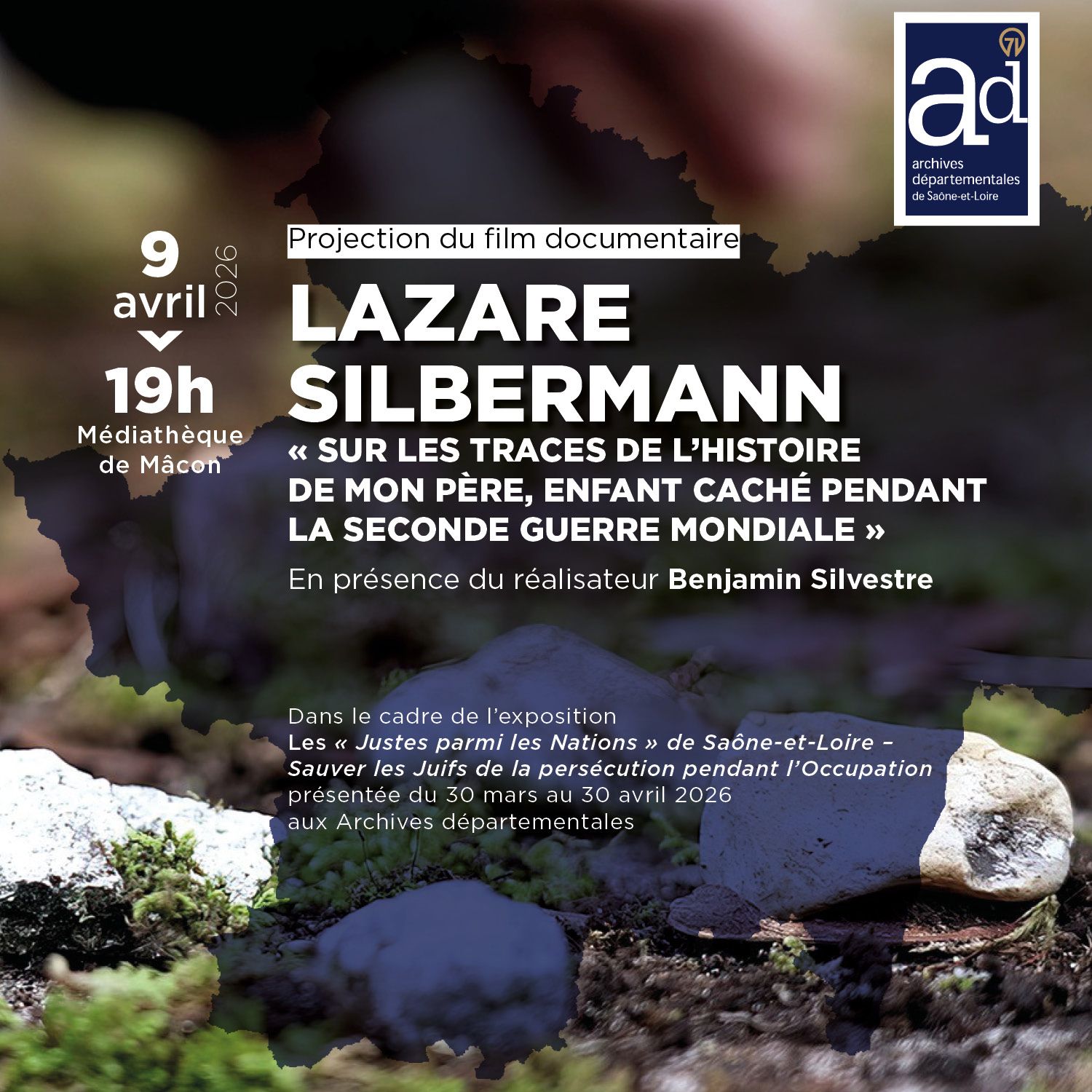 Jeudi 9 avril, 19h : projection du film documentaire Lazare Silbermann 