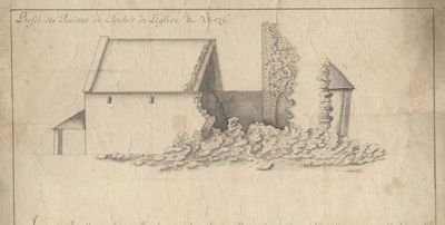 Une histoire de clocher (ruines du clocher de Verzé, G 422)