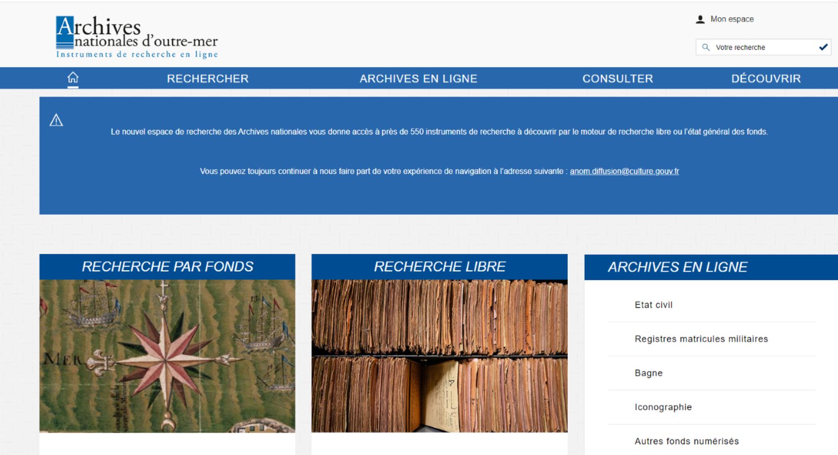 Archives nationales d'outre-mer