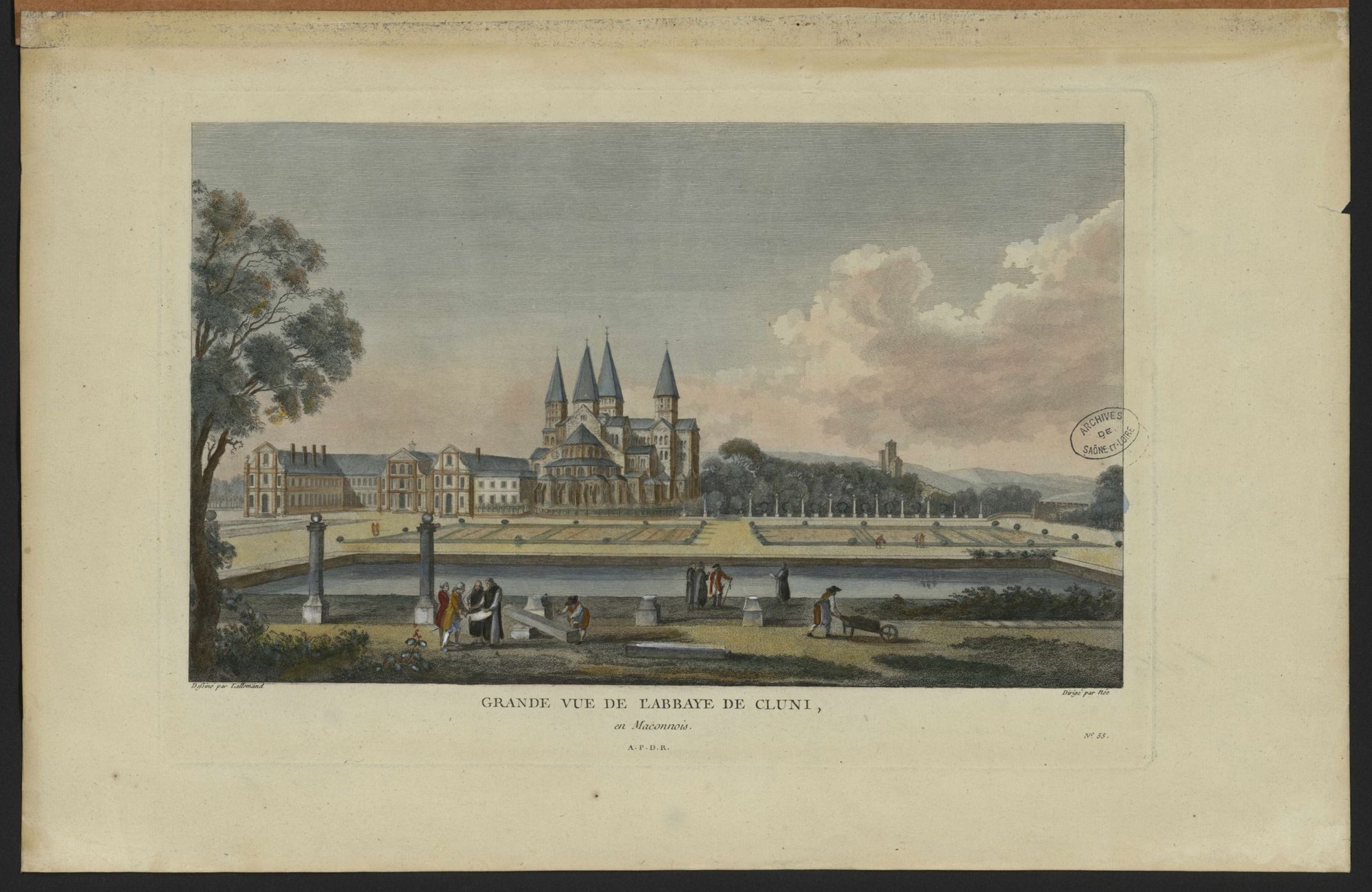 Institutions religieuses (Illus., abbaye de Cluny (FRAD071_2Fi1_015)