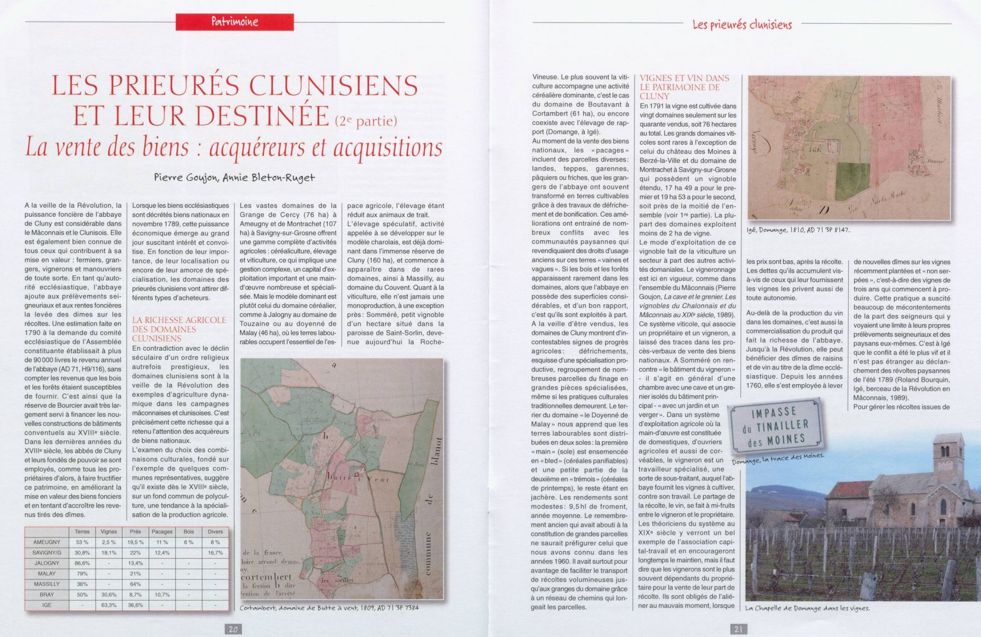 Le patrimoine des Archives départementales à travers la revue "Images de Saône-et-Loire"