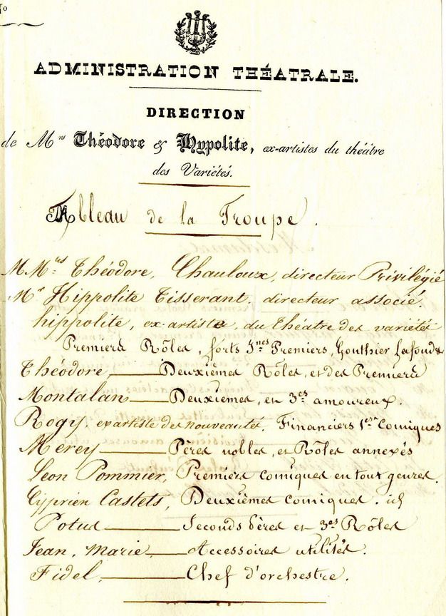 Le théâtre en scène