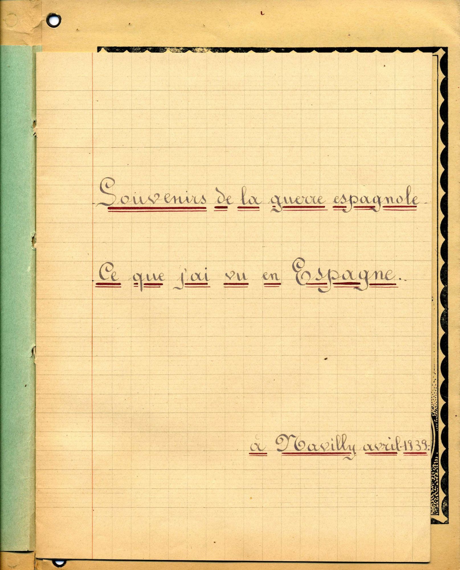 Souvenirs de guerre de Libertad, avril 1939 (2 Z 16)