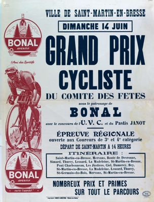Affiche d'une course cycliste à Saint-Martin-en-Bresse (8Fi 1347)
