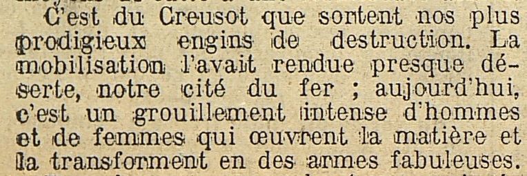 Le Progrès de Saône-et-Loire, 22 septembre 1916. ADSL PR 97/79