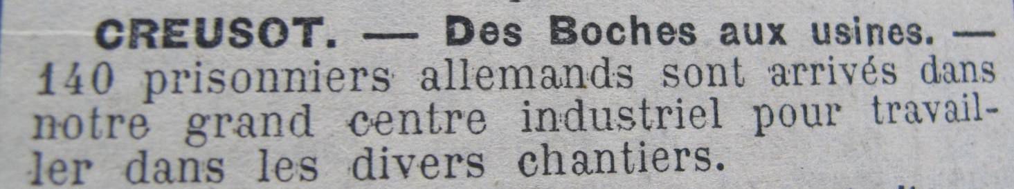 Le Progrès de Saône-et-Loire, 6 novembre 1916. ADSL PR 97/79
