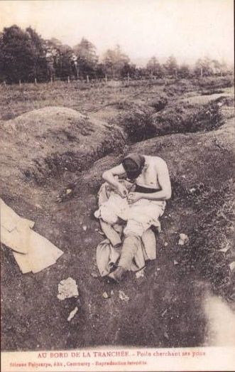 Chasse aux poux. Collection privée.