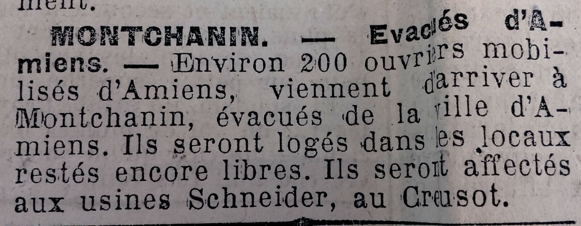 Le Progrès de Saône-et-Loire, 10 avril 1918. ADSL, PR 97/82 
