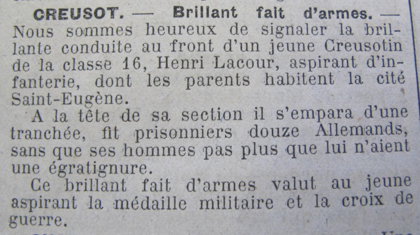 Le Progrès de Saône-et-Loire, 30 mai 1916. ADSL PR 97/78