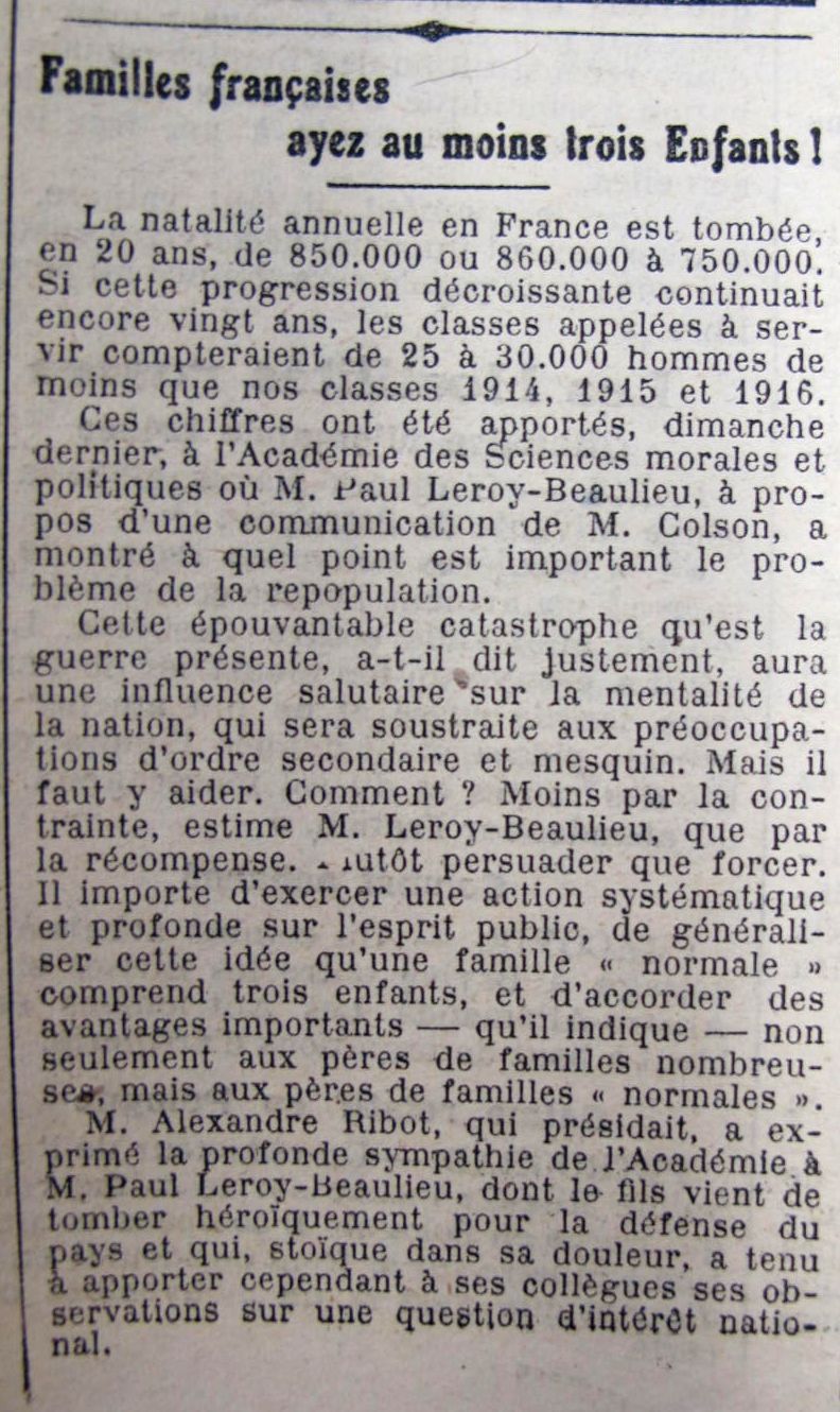 Le Progrès de Saône-et-Loire, 25 février 1915. ADSL PR 97/76