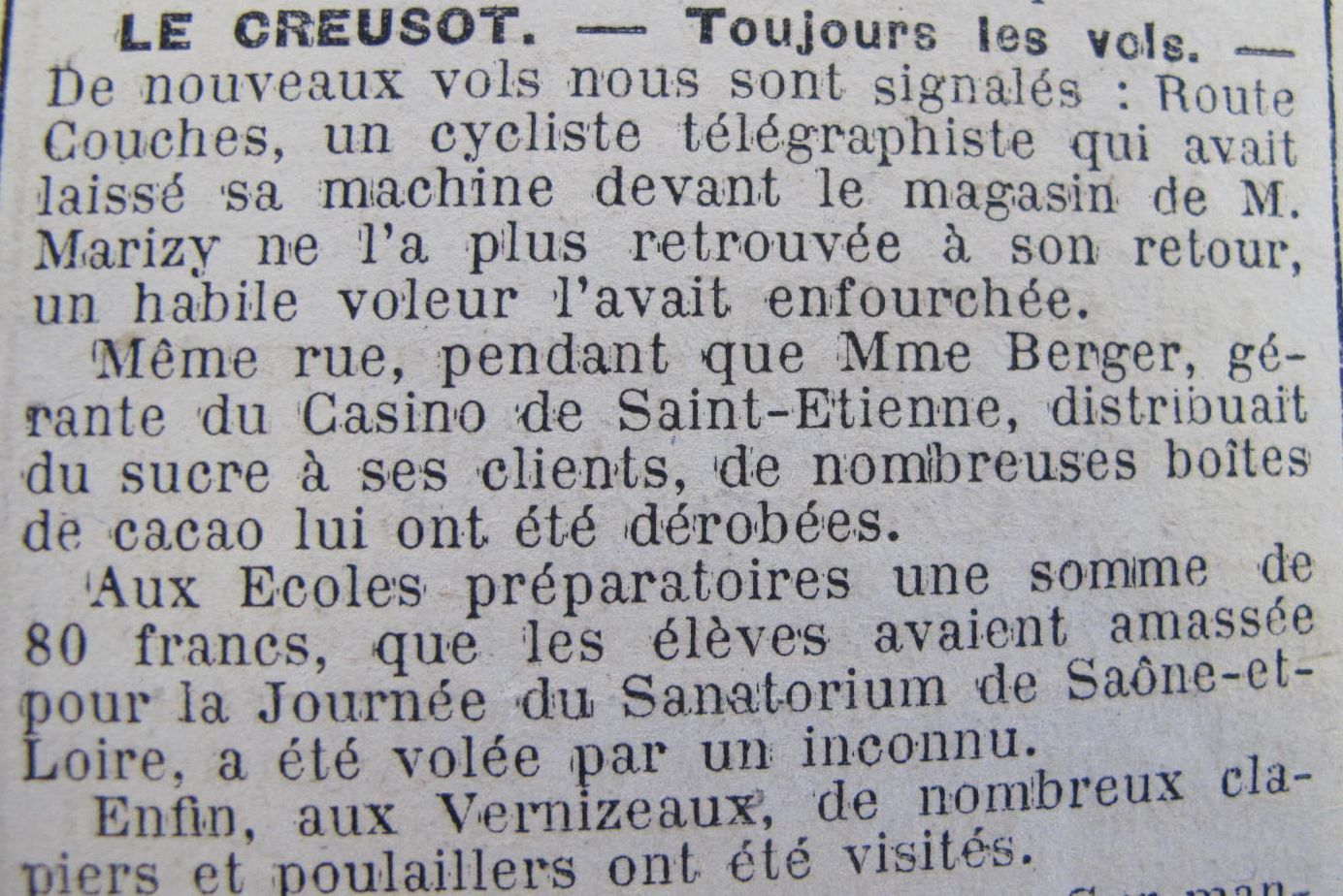 Le Progrès de Saône-et-Loire, 8 mars 1917. ADSL PR 97/80